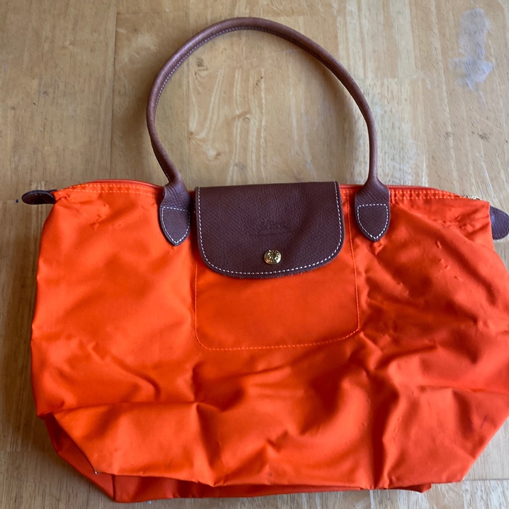 AUTHENTIC Longchamp Le Pliage Expandable Duffel Weekend Travel Tote Bag